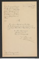 k.k. naturhistorisches Hofmuseum, Intendanzakten 1885-1896 (Hauer), Aktenzahl Z.570/1892, Seite 1